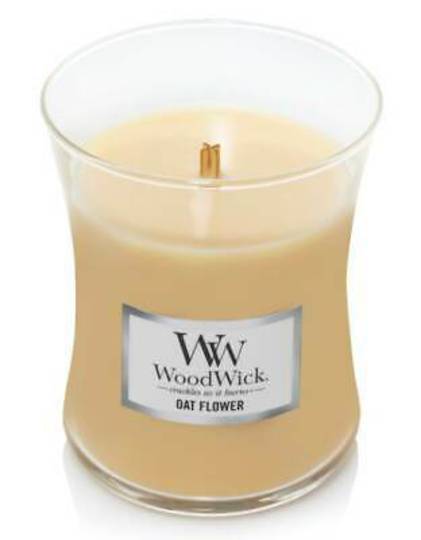 Woodwick Medium Candle OAT FLOWER image 0